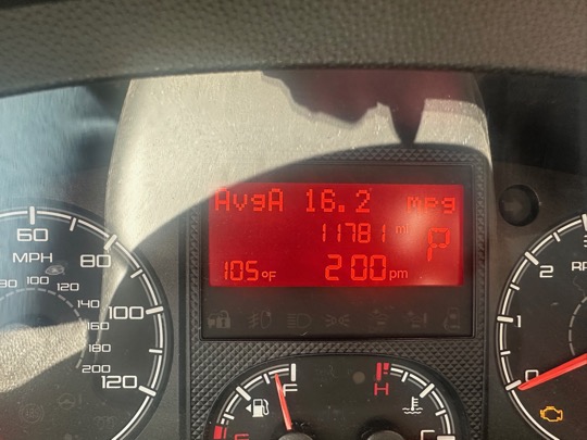 Campervan dashboard