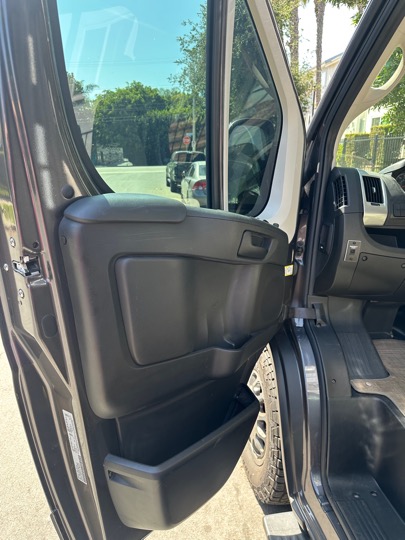 Campervan driver-side door