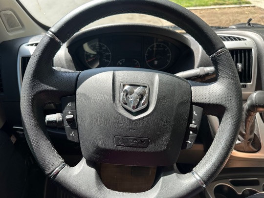 Campervan steering wheel