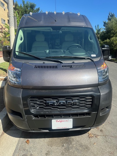 Front exterior of campervan