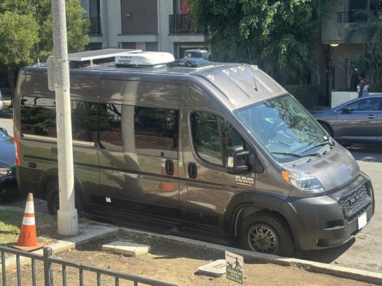 Campervan, front passenger, three-quarter view