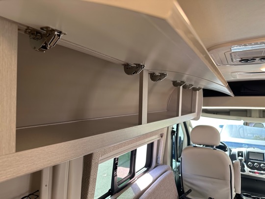 Overhead storage interior